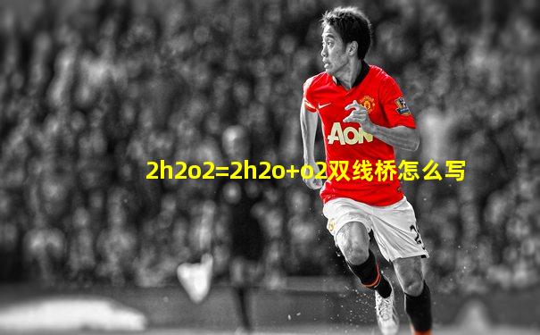 2h2o2=2h2o+o2双线桥怎么写