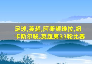 足球,英超,阿斯顿维拉,纽卡斯尔联,英超第33轮比赛